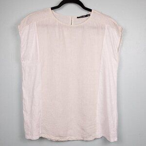 Doe & Rae white cotton and linen shirt-M